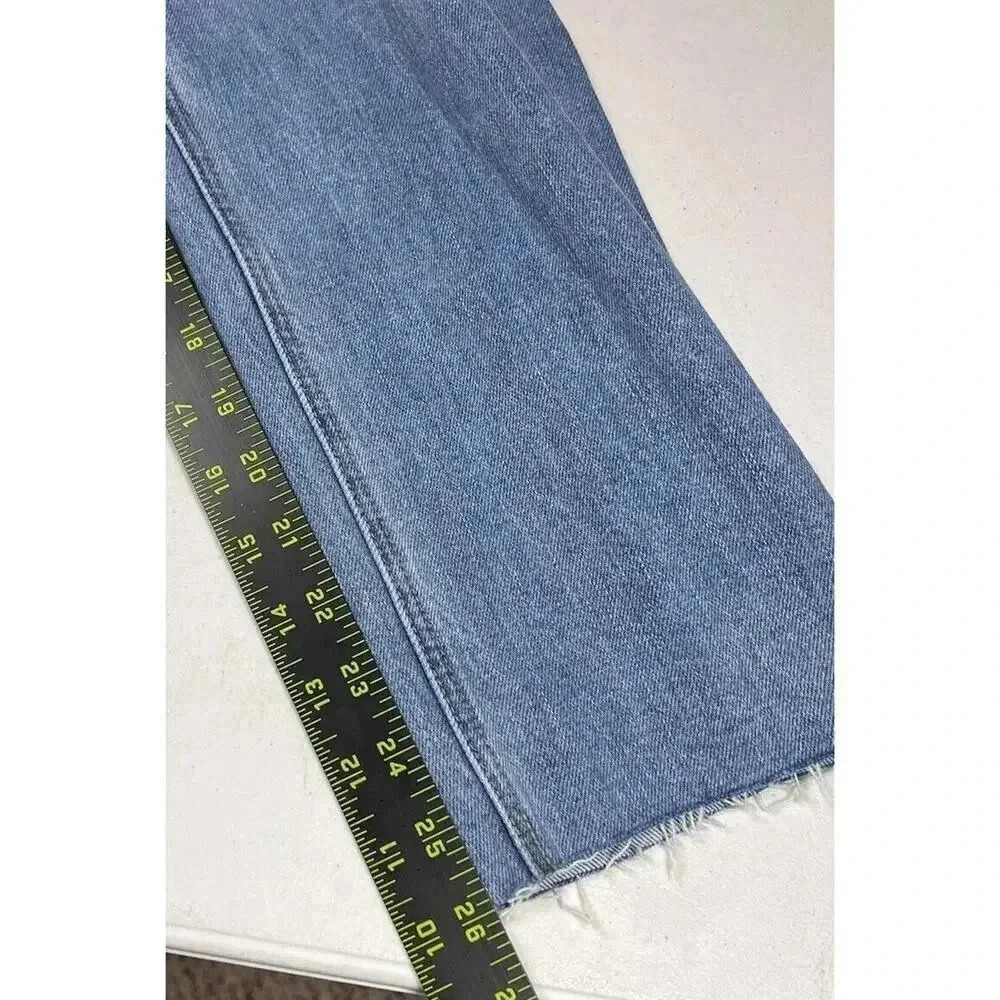 Frank & Eileen Monaghan Jeans High Rise Button Fly Raw Hem Womens Size 28 - Picture 7 of 12